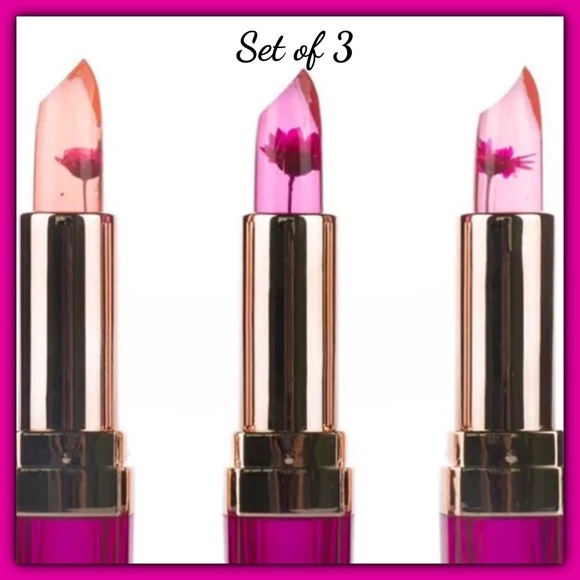 3 Black Chrysanthemum Lip Gloss/Balms