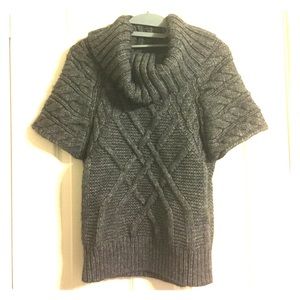 LOFT grey knitted turtle neck sweater