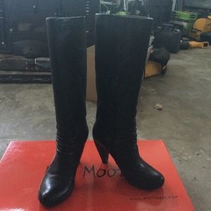 Miz Mooz- tall boots with half zipper size 6.5