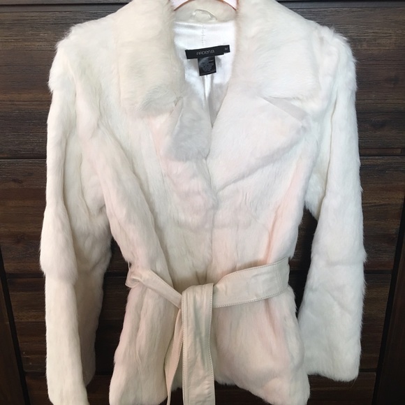 White Genuine Rabbit Arden B.