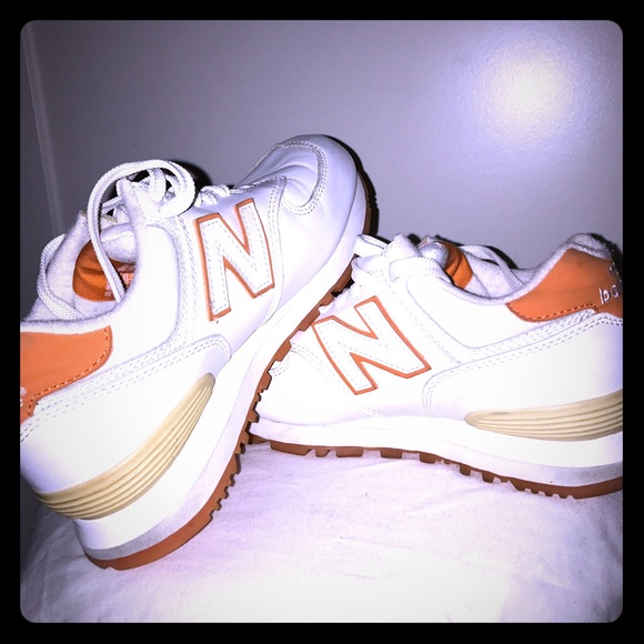 Unique Orange and White New Balance - Picture 1 of 4