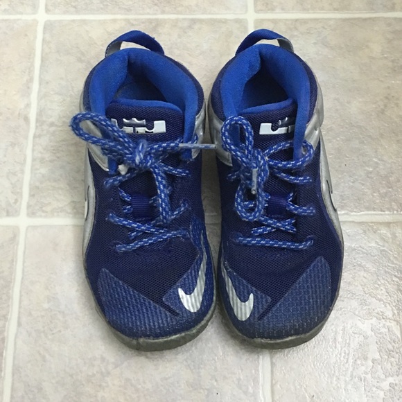 Nike Other - Nike Lebrons Blue and Gray/Silver Size 10c Toddler