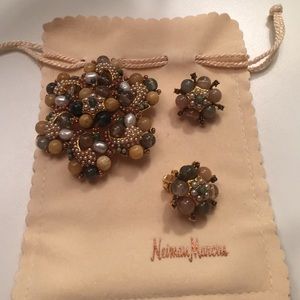 Beautiful brooch and earring set.