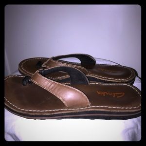 Clarks Brown Thong Sandal