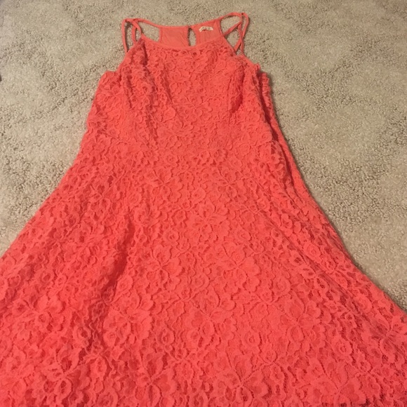 Hollister Pink Floral Skater Dress