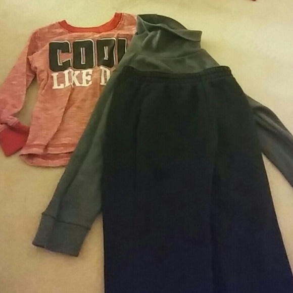 Two shirt/sweat pants combo