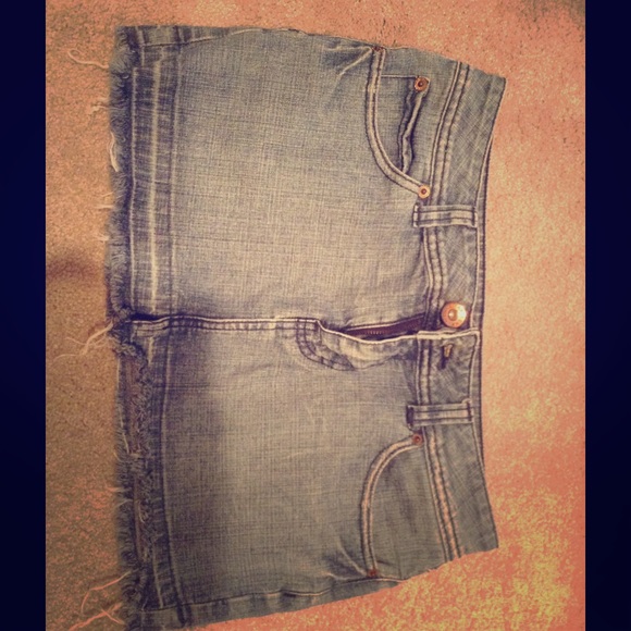 Jean mini skirt