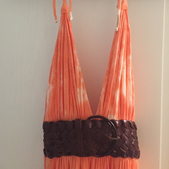 Sky coral Maxi dress size med