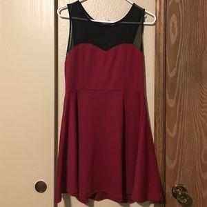 Forever 21 Skater/mesh dress