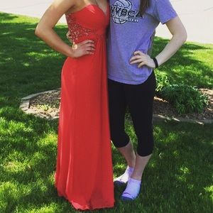 Red prom dress