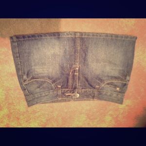 Jean mini skirt