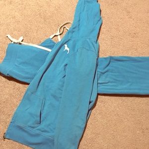 Victoria secret pink hoodie and sweatpants set!