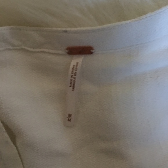 SALE ⏰Free People white lace up tunic - Picture 3 of 3