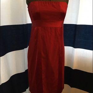 Beautiful Red Strapless Dress- Express