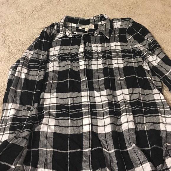 Black Plaid Shirt