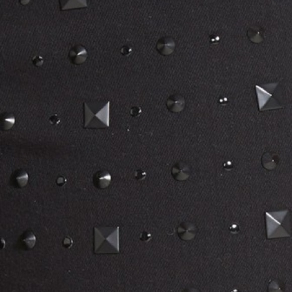 Black Studded Ankle Jeans - Picture 3 of 3