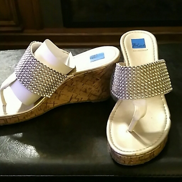Wedge sandles rhinestone