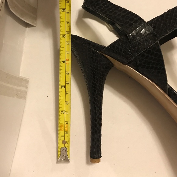 Nine West Farrow Black Snakeskin and Cork Sandals - Picture 4 of 4