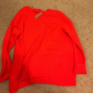 Red J. Crew Sweater