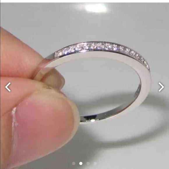 925 sterling silver filled white sapphire - Picture 3 of 4