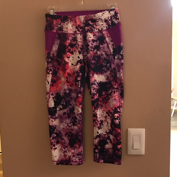 XS athletic tights, floral!