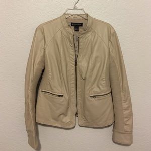 Tan Leather moto jacket
