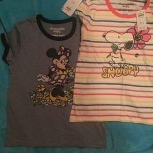 Girl's Abercrombie kids t-shirts brand new 15/16