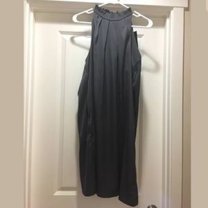 NWT, Romy Dark Grey Sleeveless Shift Dress