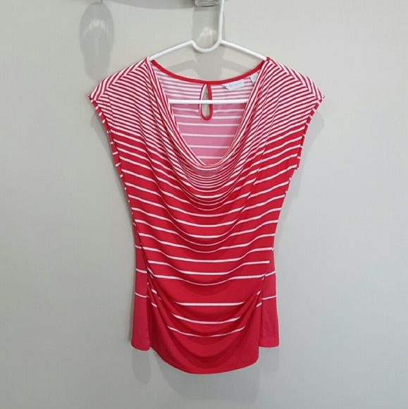 Fall sale cute pink & white top