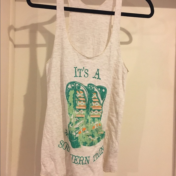 Boutique racerback graphic tank