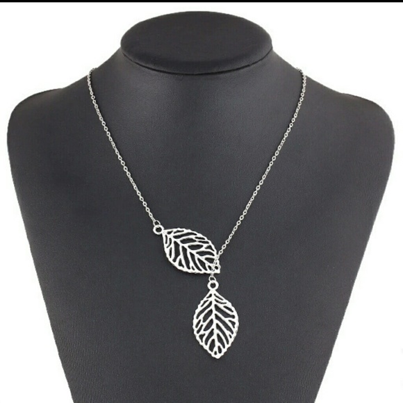 Leaf lariat necklace - Picture 2 of 2