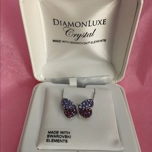 DiamondLuxe Crystal Butterfly Necklace