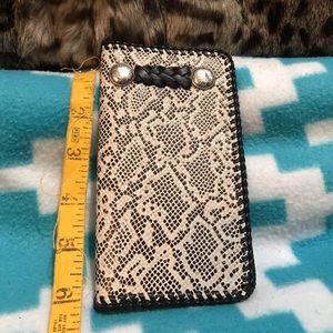 Snake Print Hand Tooled Leather Billfold!