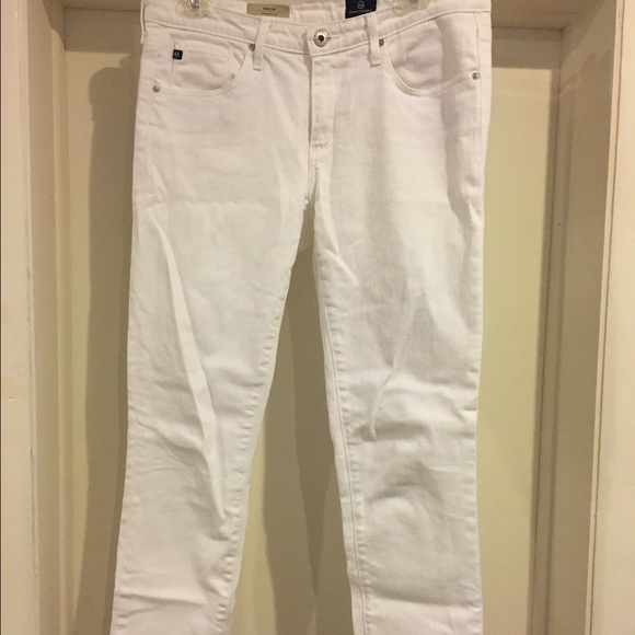 AG white skinny leg jean