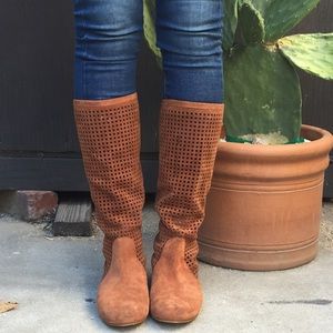 Camel - tan suede Michael Kors boots