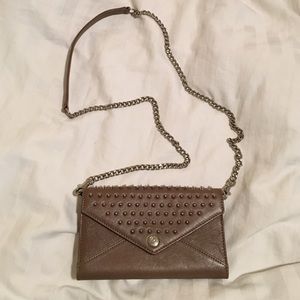 Rebecca Minkoff spikey crossbody clutch