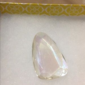 Kendra Scott Clear Iridescent Sandra Stone