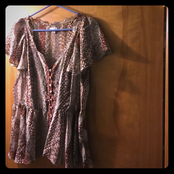 Silk Anthro Blouse