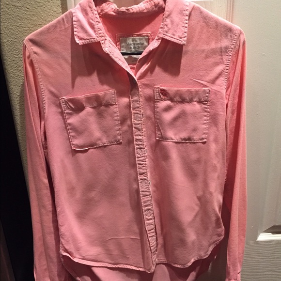 Pink button down shirt
