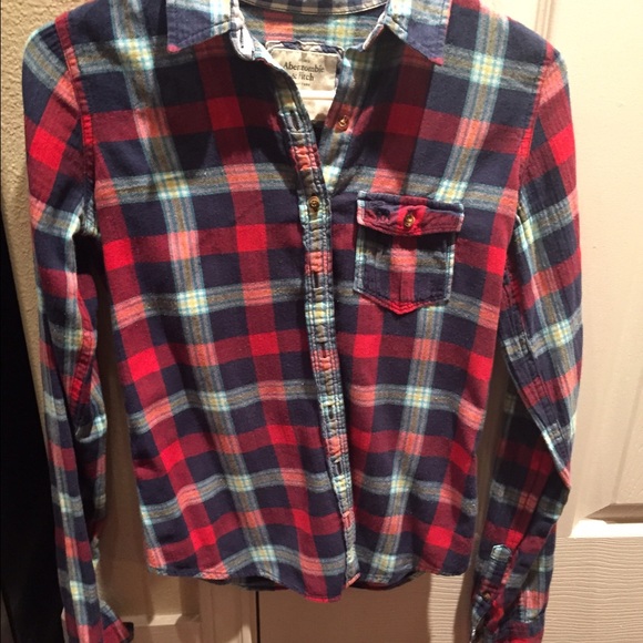 Plaid button down shirt