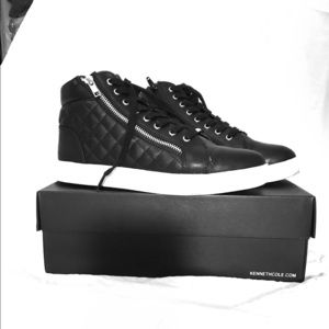 Steve Madden high top leather sneakers