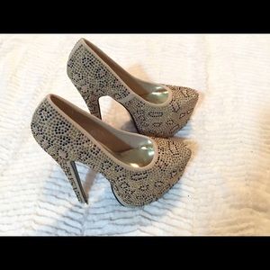 Crystal Embellished Heels