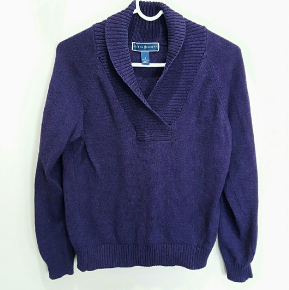 Sale Purple w black flecks lightweight sweater