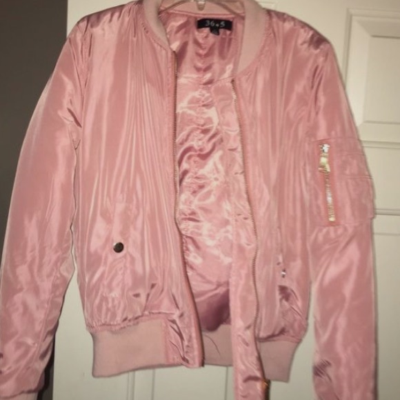 Pink Bomber Jacket - Picture 2 of 3