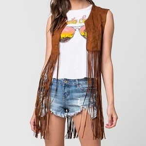 NWOT Tillys suede vest