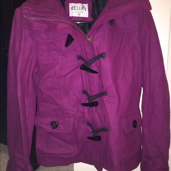 Pink dress coat from Delia's