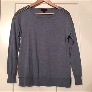 J crew grayish blue sweater | small