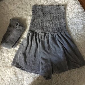 Juicy Couture Grey Terrycloth Romper