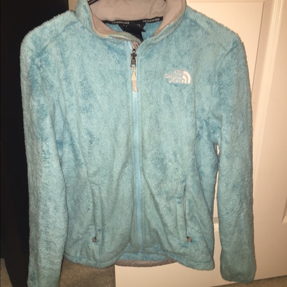 Blue north face fleece jacket