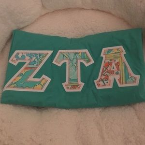 Zeta Tau Alpha Stitched Lettered Shirt